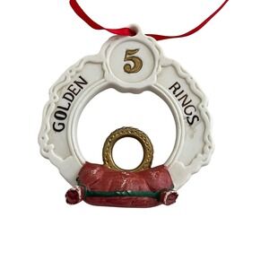 VTG 1992 Mercuries USA Christmas Ornament -5 Golden Rings‎ 12 Days of Christmas